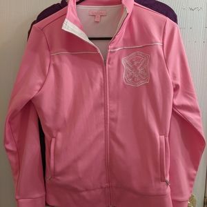 Lilly Pulitzer Crest Activewear Jacket Pink Small